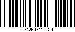 Código de barras (EAN, GTIN, SKU, ISBN): '4742687112930'
