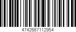 Código de barras (EAN, GTIN, SKU, ISBN): '4742687112954'