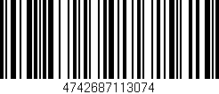 Código de barras (EAN, GTIN, SKU, ISBN): '4742687113074'