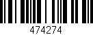 Código de barras (EAN, GTIN, SKU, ISBN): '474274'