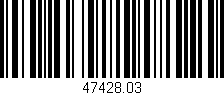 Código de barras (EAN, GTIN, SKU, ISBN): '47428.03'
