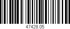 Código de barras (EAN, GTIN, SKU, ISBN): '47428.05'