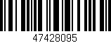 Código de barras (EAN, GTIN, SKU, ISBN): '47428095'