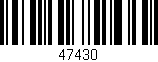 Código de barras (EAN, GTIN, SKU, ISBN): '47430'