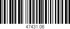 Código de barras (EAN, GTIN, SKU, ISBN): '47431.06'