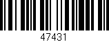 Código de barras (EAN, GTIN, SKU, ISBN): '47431'