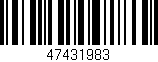 Código de barras (EAN, GTIN, SKU, ISBN): '47431983'