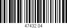 Código de barras (EAN, GTIN, SKU, ISBN): '47432.04'