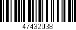 Código de barras (EAN, GTIN, SKU, ISBN): '47432038'
