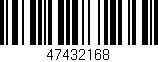 Código de barras (EAN, GTIN, SKU, ISBN): '47432168'