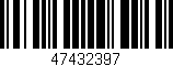 Código de barras (EAN, GTIN, SKU, ISBN): '47432397'