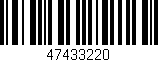 Código de barras (EAN, GTIN, SKU, ISBN): '47433220'