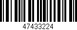 Código de barras (EAN, GTIN, SKU, ISBN): '47433224'