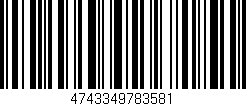 Código de barras (EAN, GTIN, SKU, ISBN): '4743349783581'