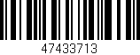Código de barras (EAN, GTIN, SKU, ISBN): '47433713'