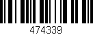 Código de barras (EAN, GTIN, SKU, ISBN): '474339'
