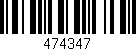 Código de barras (EAN, GTIN, SKU, ISBN): '474347'