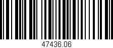 Código de barras (EAN, GTIN, SKU, ISBN): '47436.06'