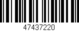 Código de barras (EAN, GTIN, SKU, ISBN): '47437220'