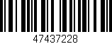 Código de barras (EAN, GTIN, SKU, ISBN): '47437228'