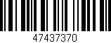 Código de barras (EAN, GTIN, SKU, ISBN): '47437370'