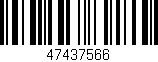 Código de barras (EAN, GTIN, SKU, ISBN): '47437566'