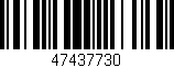 Código de barras (EAN, GTIN, SKU, ISBN): '47437730'