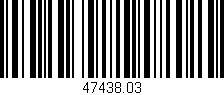 Código de barras (EAN, GTIN, SKU, ISBN): '47438.03'