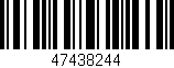 Código de barras (EAN, GTIN, SKU, ISBN): '47438244'