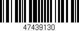 Código de barras (EAN, GTIN, SKU, ISBN): '47439130'
