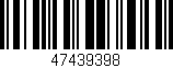Código de barras (EAN, GTIN, SKU, ISBN): '47439398'