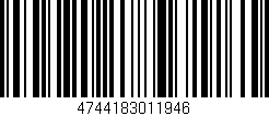 Código de barras (EAN, GTIN, SKU, ISBN): '4744183011946'
