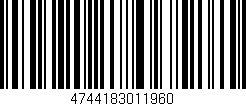 Código de barras (EAN, GTIN, SKU, ISBN): '4744183011960'