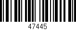 Código de barras (EAN, GTIN, SKU, ISBN): '47445'
