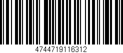 Código de barras (EAN, GTIN, SKU, ISBN): '4744719116312'