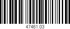 Código de barras (EAN, GTIN, SKU, ISBN): '47461.03'