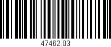 Código de barras (EAN, GTIN, SKU, ISBN): '47462.03'