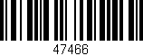 Código de barras (EAN, GTIN, SKU, ISBN): '47466'