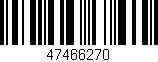 Código de barras (EAN, GTIN, SKU, ISBN): '47466270'