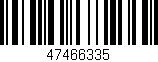 Código de barras (EAN, GTIN, SKU, ISBN): '47466335'