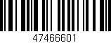 Código de barras (EAN, GTIN, SKU, ISBN): '47466601'