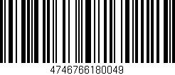 Código de barras (EAN, GTIN, SKU, ISBN): '4746766180049'