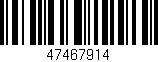 Código de barras (EAN, GTIN, SKU, ISBN): '47467914'