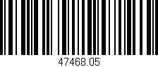 Código de barras (EAN, GTIN, SKU, ISBN): '47468.05'