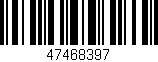 Código de barras (EAN, GTIN, SKU, ISBN): '47468397'