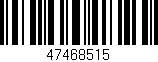 Código de barras (EAN, GTIN, SKU, ISBN): '47468515'