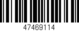 Código de barras (EAN, GTIN, SKU, ISBN): '47469114'