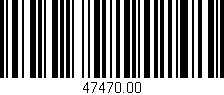Código de barras (EAN, GTIN, SKU, ISBN): '47470.00'