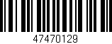 Código de barras (EAN, GTIN, SKU, ISBN): '47470129'