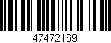 Código de barras (EAN, GTIN, SKU, ISBN): '47472169'